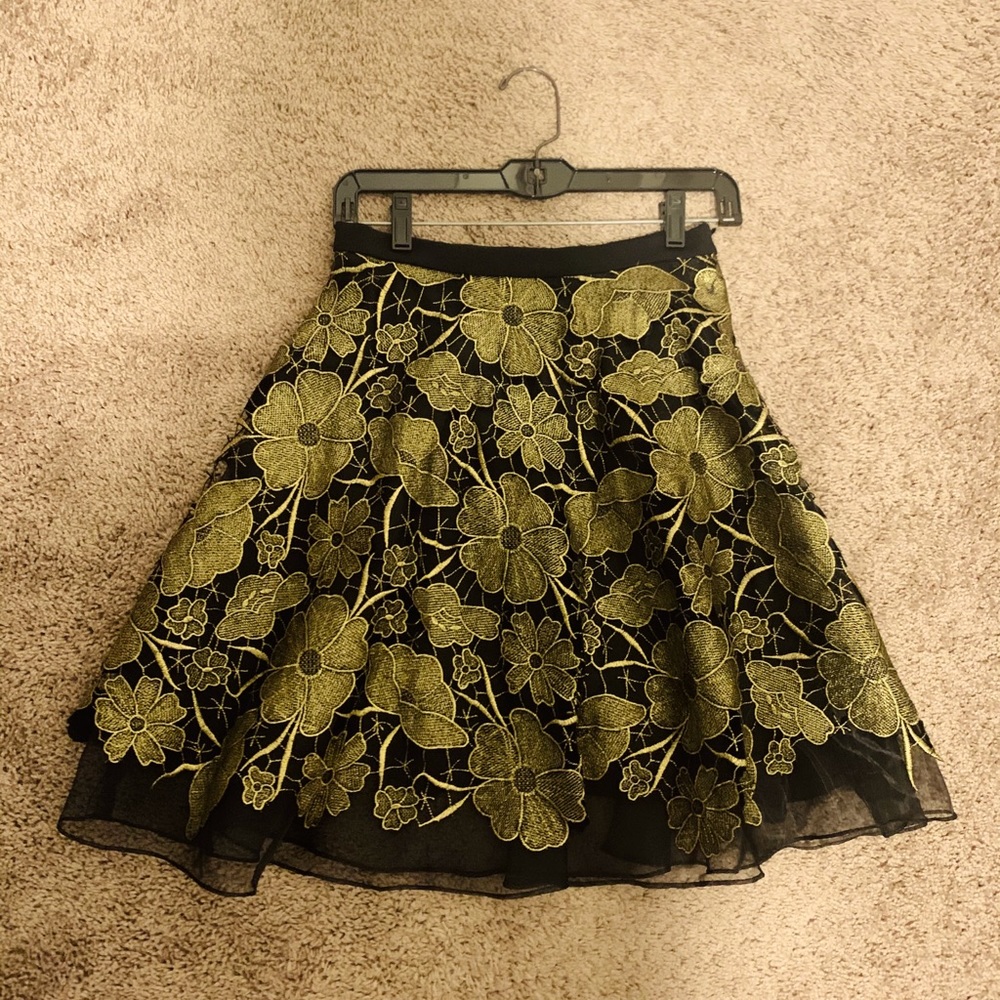 Eva Franco/Anthropologie lace bouquet skirt